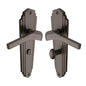 Waldorf Door Handle on Plate by M Marcus - Heritage Brass