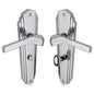 Waldorf Door Handle on Plate by M Marcus - Heritage Brass