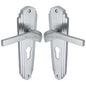 Waldorf Door Handle on Plate by M Marcus - Heritage Brass