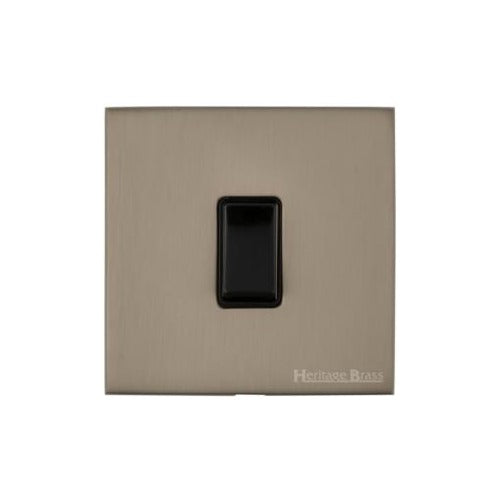 Windsor Range Aged Pewter Switches & Sockets, WAP - 1 Gang Rocker Switch by Heritage Brass By M-Marcus