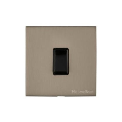 Windsor Range Aged Pewter Switches & Sockets, WAP - 1 Gang Intermediate Rocker Switch by Heritage Brass By M-Marcus
