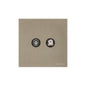 Windsor Range Aged Pewter Switches & Sockets, WAP - TV/Satellite Socket by Heritage Brass By M-Marcus