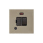 Windsor Range Aged Pewter Switches & Sockets, WAP - Switched Spur with Neon + Cord (13 Amp) by Heritage Brass By M-Marcus