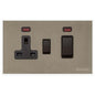 Windsor Range Aged Pewter Switches & Sockets, WAP - 45A Cooker Unit + 13A Socket by Heritage Brass By M-Marcus