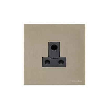 Windsor Range Aged Pewter Switches & Sockets, WAP - 5 Amp 3 Round Pin Socket by Heritage Brass By M-Marcus