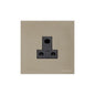 Windsor Range Aged Pewter Switches & Sockets, WAP - 5 Amp 3 Round Pin Socket by Heritage Brass By M-Marcus