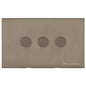 Windsor Range Aged Pewter Switches & Sockets, WAP - 3 Gang Dimmer 250 watts (Compatible with halogen/ incandescent bulbs) by Heritage Brass By M-Marcus