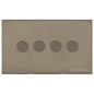 Windsor Range Aged Pewter Switches & Sockets, WAP - 4 Gang Dimmer 400 watts(Compatible with halogen/ incandescent bulbs) by Heritage Brass By M-Marcus