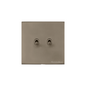 Windsor Range Aged Pewter Switches & Sockets, WAP - 2 Gang Stockholm Toggle by Heritage Brass By M-Marcus