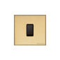 Windsor Range Matt Brass Switches & Sockets, WN40 - 1 Gang Intermediate Rocker Switch by Heritage Brass By M-Marcus