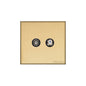 Windsor Range Matt Brass Switches & Sockets, WN40 - TV/Satellite Socket by Heritage Brass By M-Marcus