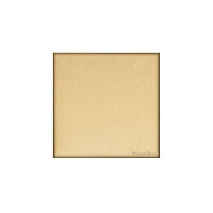 Windsor Range Matt Brass Switches & Sockets, WN40 - Single Blank Plate by Heritage Brass By M-Marcus