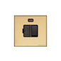 Windsor Range Satin Brass Switches & Sockets, WN44 - Switched Spur with Neon (13 Amp) by Heritage Brass By M-Marcus