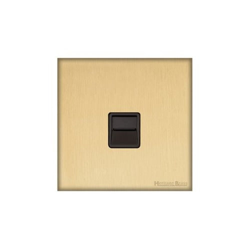 Windsor Range Satin Brass Switches & Sockets, WN44 - 1 Gang Secondary Line Socket by Heritage Brass By M-Marcus