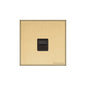 Windsor Range Satin Brass Switches & Sockets, WN44 - 1 Gang Master Line Socket by Heritage Brass By M-Marcus