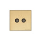 Windsor Range Satin Brass Switches & Sockets, WN44 - TV/FM Diplexed Socket by Heritage Brass By M-Marcus