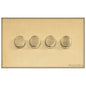 Windsor Range Satin Brass Switches & Sockets, WN44 - 4G Multi Location Secondary Dimmer by Heritage Brass By M-Marcus