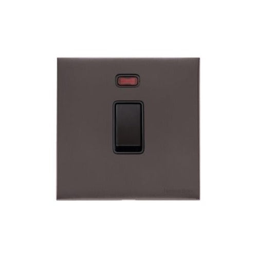 Windsor Range Dark Antique Bronze Switches & Sockets WN95 - 20A Double Pole Switch with Neon by Heritage Brass By M-Marcus