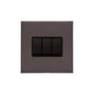 Windsor Range Polished Brass Switches & Sockets, WN1 - 3 Gang Rocker Switch by Heritage Brass By M-Marcus