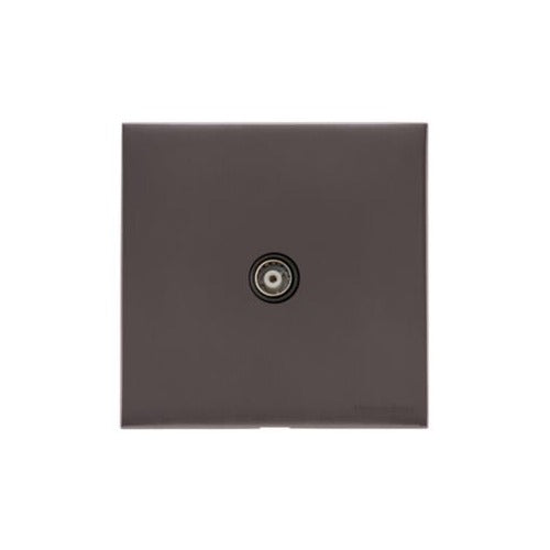 Windsor Range Polished Brass Switches & Sockets, WN1 - 1 Gang Isolated TV Coaxial Socket by Heritage Brass By M-Marcus