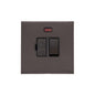 Windsor Range Satin Nickel Switches & Sockets, WN5 - Switched Spur with Neon (13 Amp) by Heritage Brass By M-Marcus
