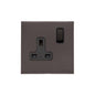 Windsor Range Satin Nickel Switches & Sockets, WN5 - Single Socket (13 Amp) by Heritage Brass By M-Marcus