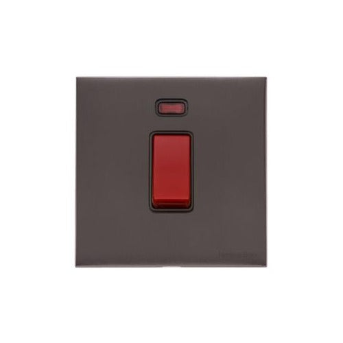 Windsor Range Polished Brass Switches & Sockets, WN1 - 45A DP Cooker Switch with Neon (single plate) by Heritage Brass By M-Marcus