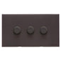 Windsor Range Matt Bronze Switches & Sockets, WN9 - 3G Multi Location Primary Dimmer by Heritage Brass By M-Marcus