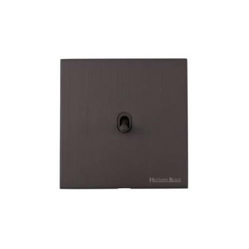 Windsor Range Matt Bronze Switches & Sockets, WN9 - 1 Gang Dimming Stockholm Toggle by Heritage Brass By M-Marcus