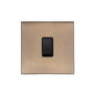 Windsor Range Antique Brass Switches & Sockets, WN91 - 1 Gang Intermediate Rocker Switch by Heritage Brass By M-Marcus