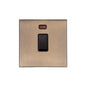 Windsor Range Antique Brass Switches & Sockets, WN91 - 20A Double Pole Switch with Neon by Heritage Brass By M-Marcus