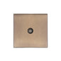 Windsor Range Antique Brass Switches & Sockets, WN91 - 1 Gang Isolated TV Coaxial Socket by Heritage Brass By M-Marcus