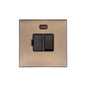 Windsor Range Antique Brass Switches & Sockets, WN91 - Switched Spur with Neon (13 Amp) by Heritage Brass By M-Marcus
