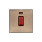 Windsor Range Antique Brass Switches & Sockets, WN91 - 45A DP Cooker Switch with Neon (single plate) by Heritage Brass By M-Marcus
