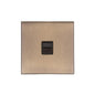 Windsor Range Matt Antique Brass Switches & Sockets, WN92 - 1 Gang Master Line Socket by Heritage Brass By M-Marcus