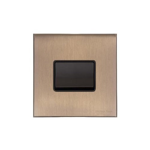 Windsor Range Matt Antique Brass Switches & Sockets, WN92 - 6A Triple Pole Fan Isolator Switch by Heritage Brass By M-Marcus
