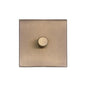 Windsor Range Matt Antique Brass Switches & Sockets, WN92 - 1 Gang Dimmer 400 watts (Compatible with halogen/ incandescent bulbs) by Heritage Brass By M-Marcus