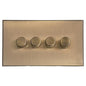 Windsor Range Antique Brass Switches & Sockets, WN91 - 4G Multi Location Primary Dimmer by Heritage Brass By M-Marcus