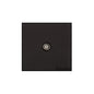 Windsor Range Jet Black (Project Finish) 1 Gang Non-Isolated TV Coaxial Socket