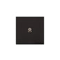 Windsor Range Jet Black (Project Finish) 1 Gang Satellite Socket
