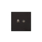 Windsor Range Jet Black (Project Finish) TV/Satellite Socket