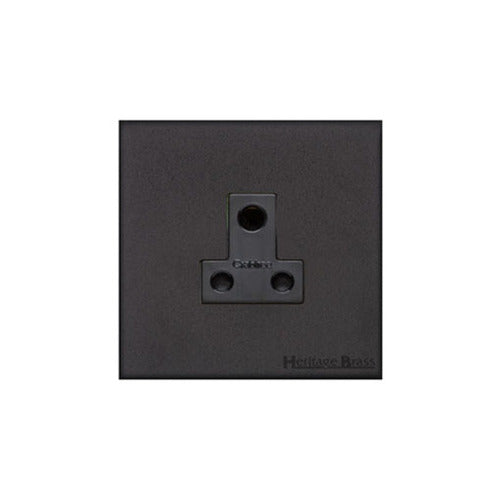 Windsor Range Jet Black (Project Finish) 5 Amp 3 Round Pin Socket