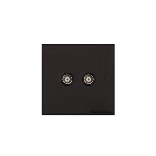 Windsor Range Jet Black (Project Finish) TV/FM Diplexed Socket