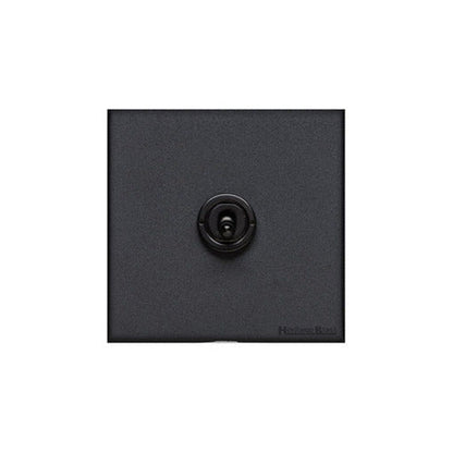 Windsor Range Jet Black (Project Finish) 1 Gang 2-Way Classic Toggle Switch