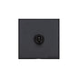 Windsor Range Jet Black (Project Finish) 1 Gang 2-Way Classic Toggle Switch