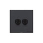 Windsor Range Matt Black Switches & Sockets, WBK - 1 Gang Intermediate Toggle Switch by Heritage Brass By M-Marcus