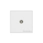 Windsor Range Matt White Switches & Sockets, WNW - 1 Gang Non-Isolated TV Coaxial Socket by Heritage Brass By M-Marcus