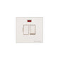 Windsor Range Matt White Switches & Sockets, WNW - Switched Spur with Neon (13 Amp) by Heritage Brass By M-Marcus
