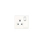 Windsor Range Matt White Switches & Sockets, WNW - Single Socket (13 Amp) by Heritage Brass By M-Marcus