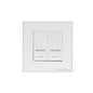 Windsor Range Matt White Switches & Sockets, WNW - 2 Gang CAT6 by Heritage Brass By M-Marcus
